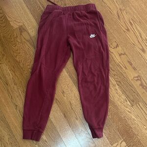 Nike Maroon Sweatpants Joggers